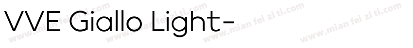 VVE Giallo Light字体转换